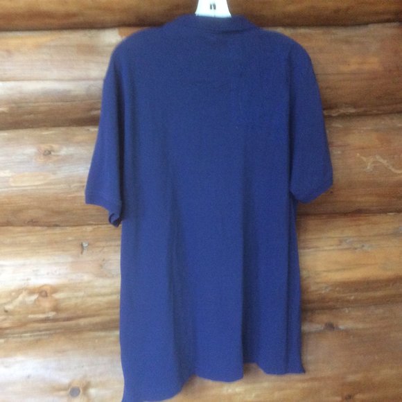 Robert Graham Blue Short Sleeve Cotton Polo with Blue on Blue Embroidery Size XL - Picture 4 of 11